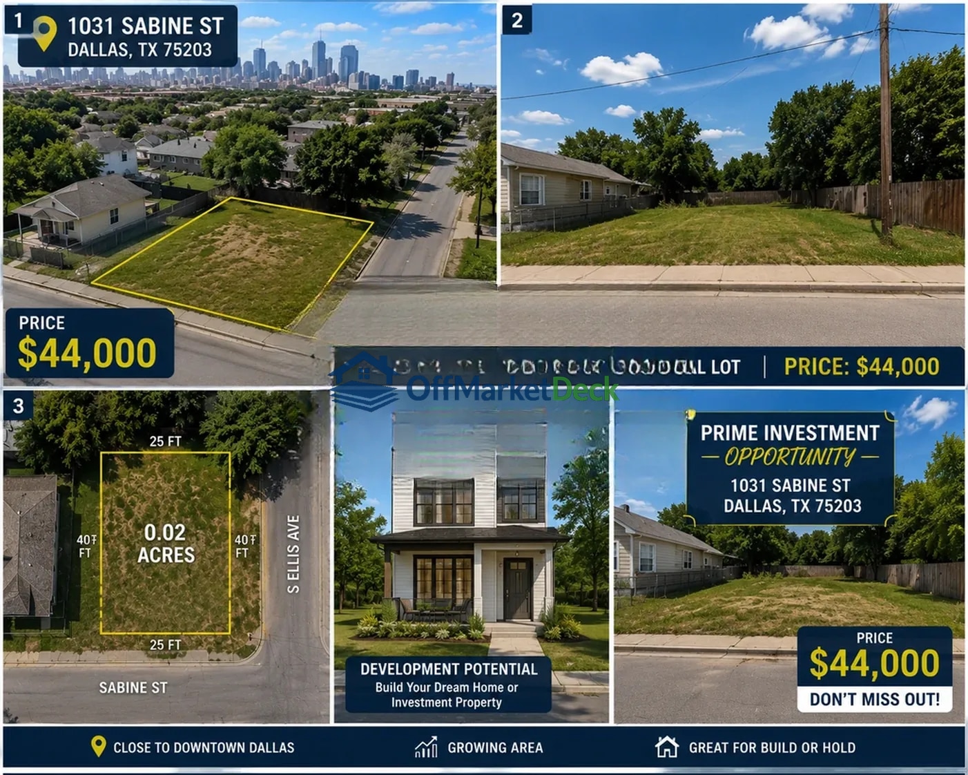 Off-market land in Dallas, Texas — 0.02 acres, $44,000 — photo 2 of 3