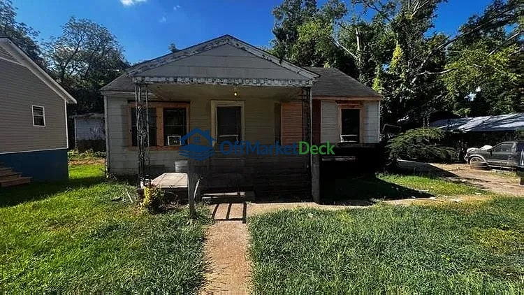 Off-market house in Jackson, Mississippi — 3 beds, 2 baths, $15,000