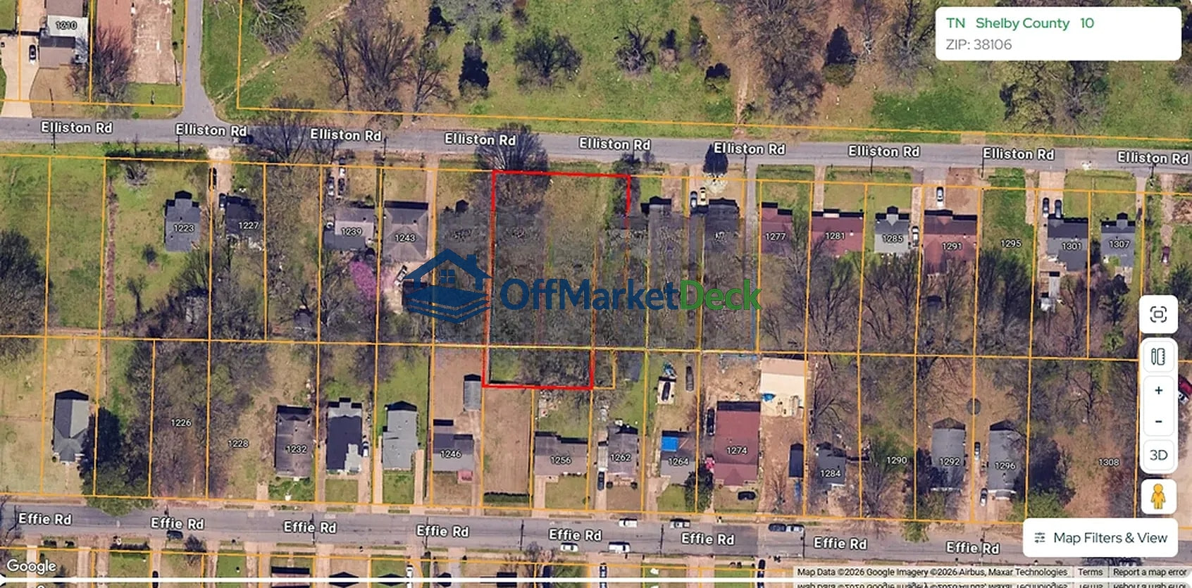 Off-market land in Memphis, Tennessee — 0.51 acres, $16,000 — photo 2 of 3