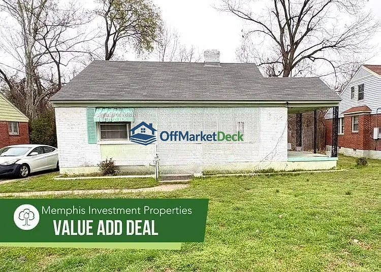 Off-market house in Memphis, Tennessee — 3 beds, 1 bath, $72,000